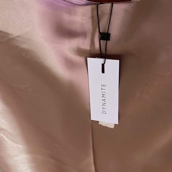 New with tags Dynamite satin mini skirt size M - Picture 2 of 5